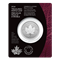 Précieuse Feuille d’érable en argent : Premières pièces frappées  – Marque privée Félicitations - Pièce de 1 oz en argent pur à 99,99 % (pièce d’investissement de luxe) 