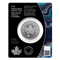 Précieuse Feuille d’érable en argent : Marque privée Félicitations! - Pièce de 1 oz en argent pur à 99,99 % (pièce d’investissement haut de gamme) 