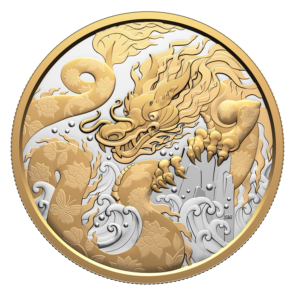 Water Dragon - 5 oz. Fine Silver Coin