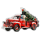 Holiday Snowman and a Little Red Truck - Fine Silver Coin