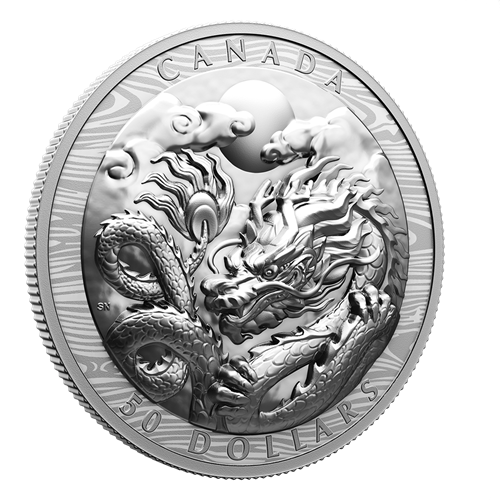 $50 Fine Silver Coin – Year of the Dragon