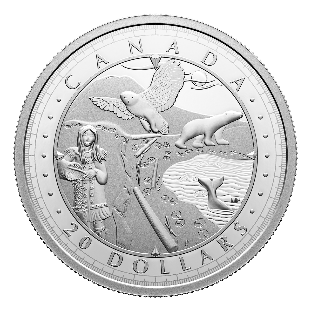 image Pièce en argent pur – Voici le Canada : Merveilleuses étendues d'eau – La côte de l’Arctique