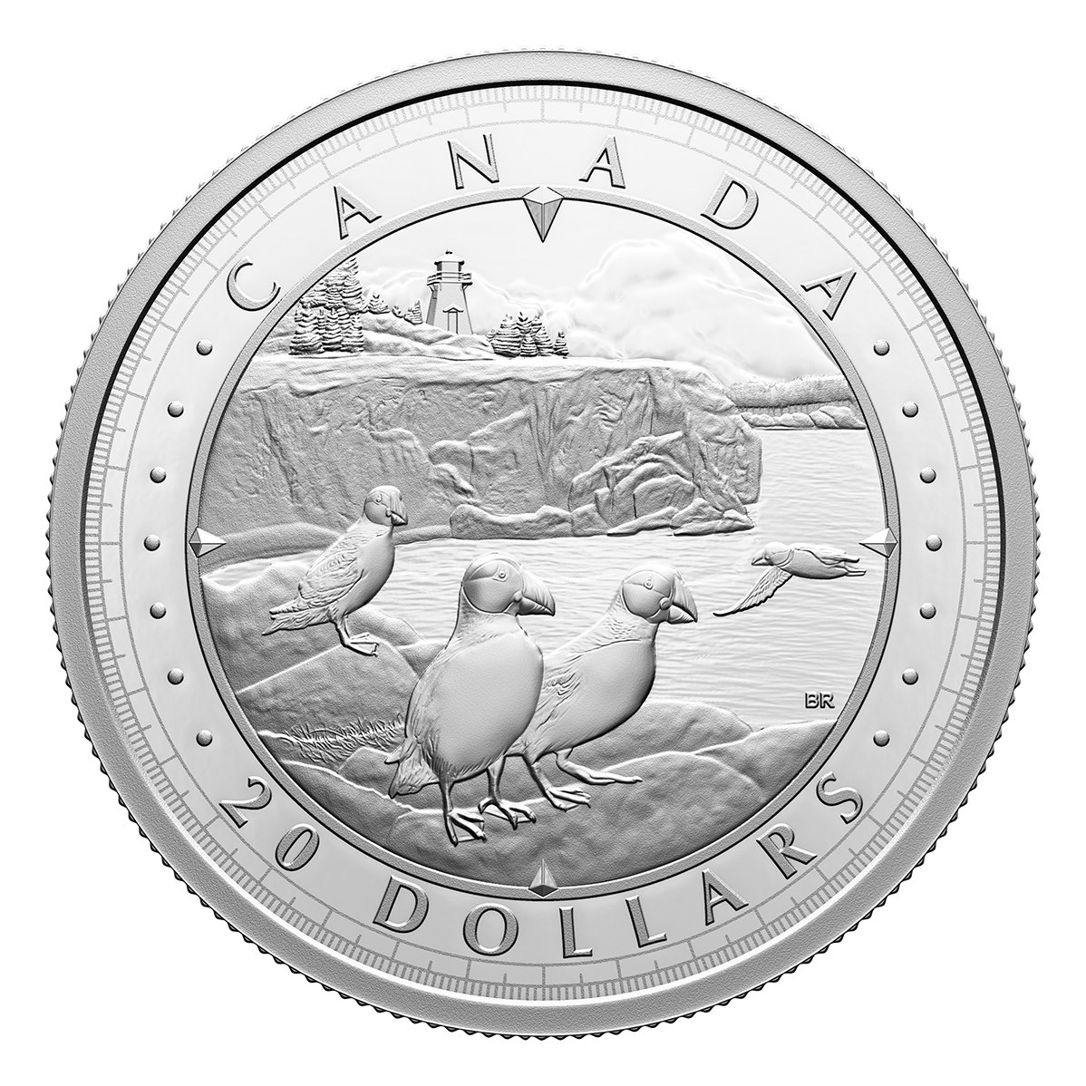 image Pièce en argent pur – Voici le Canada : Merveilleuses étendues d'eau – La côte de l’Atlantique