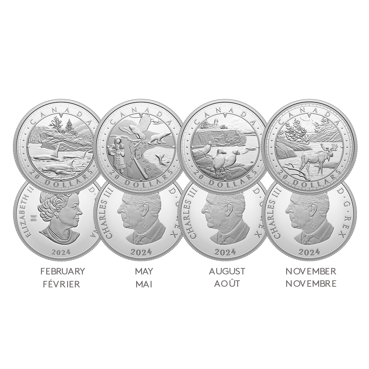 Pure Silver Four-Coin Subscription – This Is Canada: Wondrous Waters (2024)