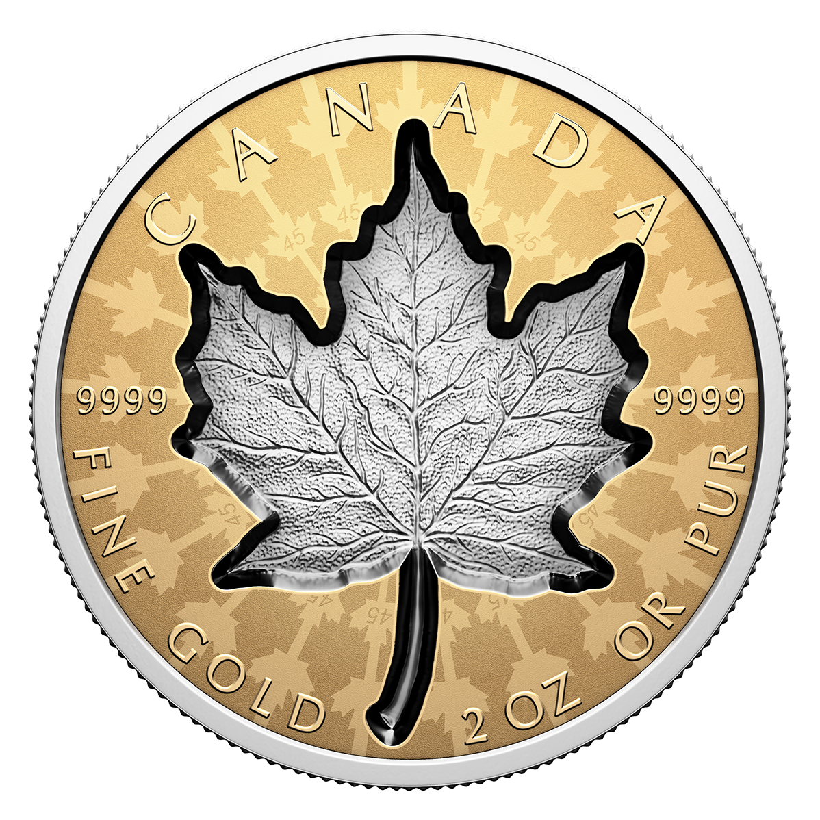 2 oz. Pure Gold Coin – Super Incuse Gold Maple Leaf | The