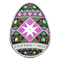Œuf <em>pyssanka</em> - Pièce en argent fin