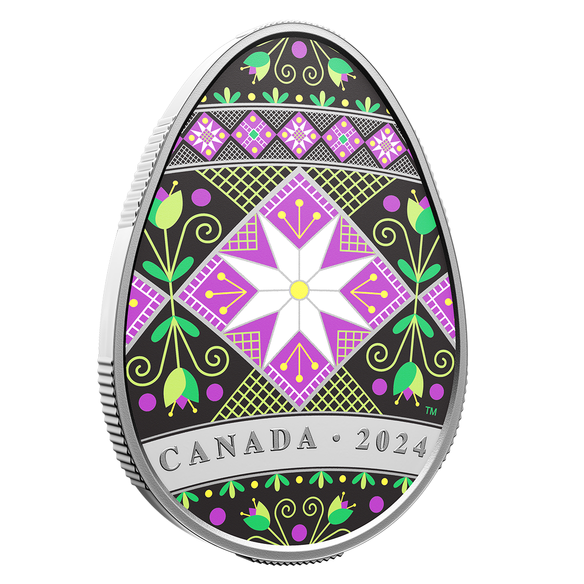 銀貨TheOfficialCoinoftheCANADIAN Mint Pure Silver Coin – Pysanka | The Royal Canadian Mint