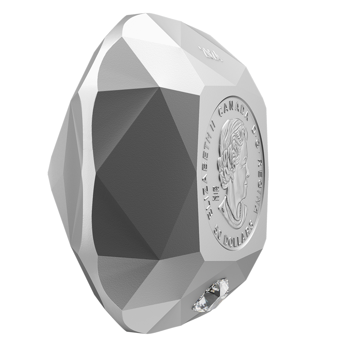 シルバーダイアモンド　⭐︎美品⭐︎ silver diamond Pure Silver Diamond-Shaped Coin – De Beers Ideal Cushion Diamond