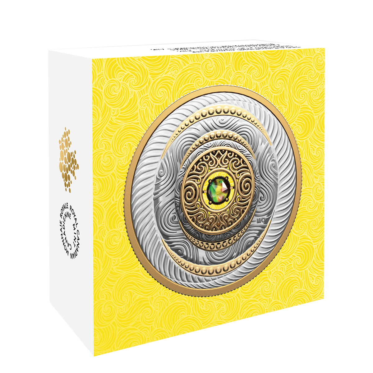 Pure Silver Coin – Dancing Ammolite: Elements of Nature – Air