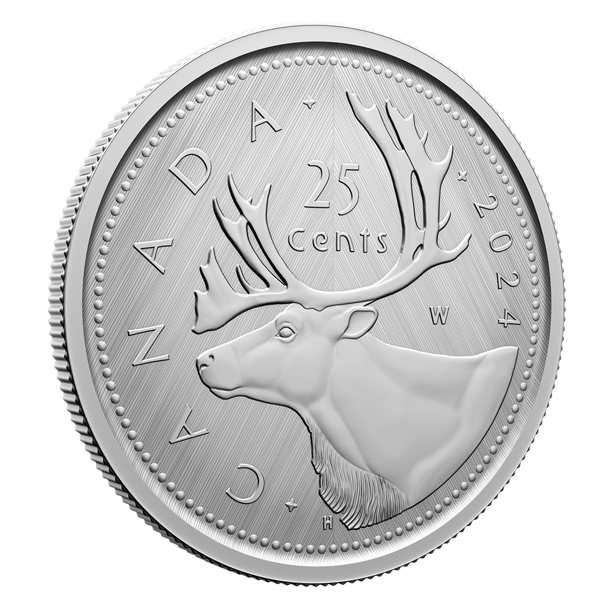 25-Cent Pure Silver Coin – Tribute: W Mint Mark – Caribou