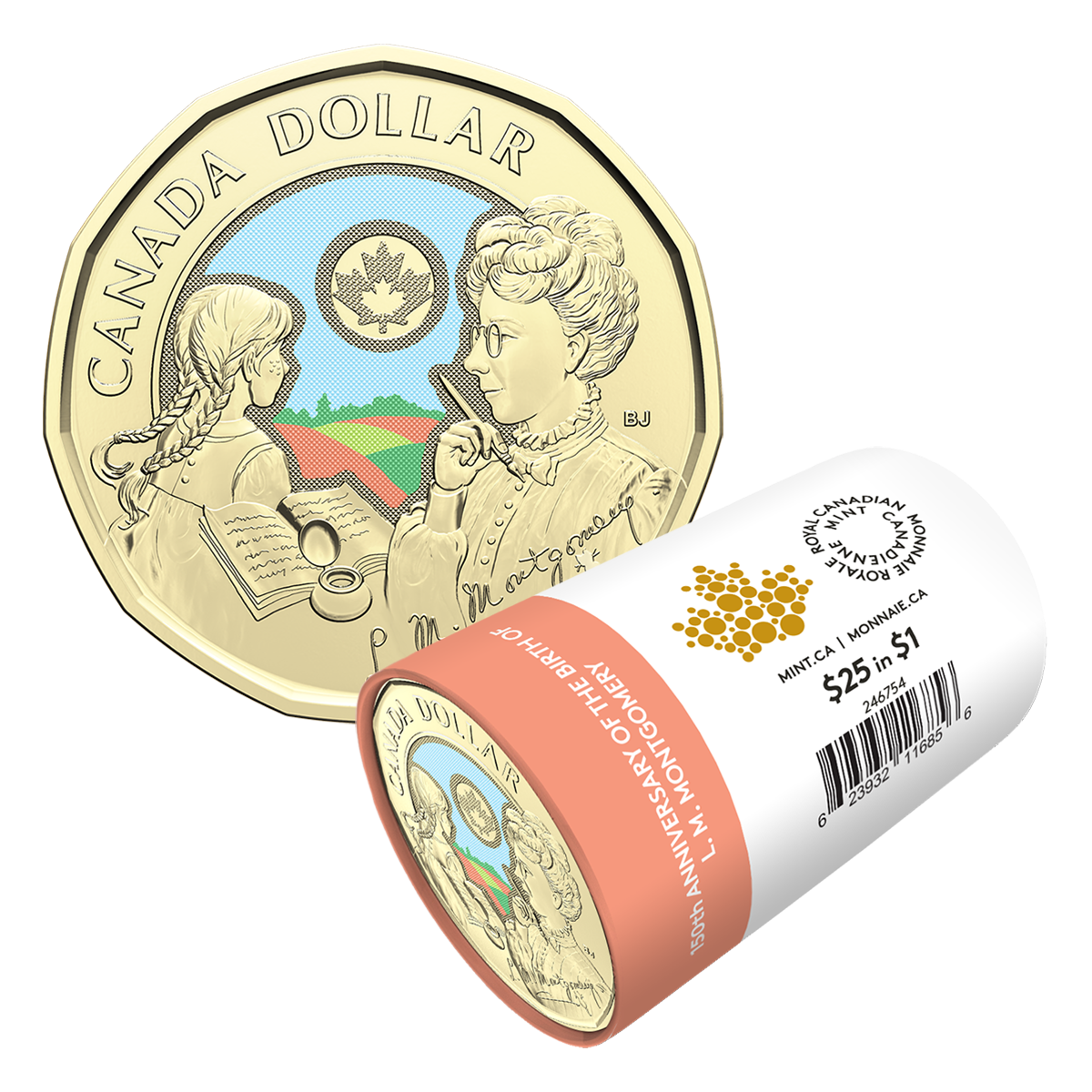 2024 $1 150th Anniversary of the Birth of L. M. Montgomery Colourized Special Wrap Roll