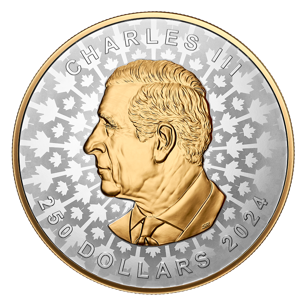 Reference image of Super Incuse Silver Maple Leaf – 1 Kilo Fine Silver Coin