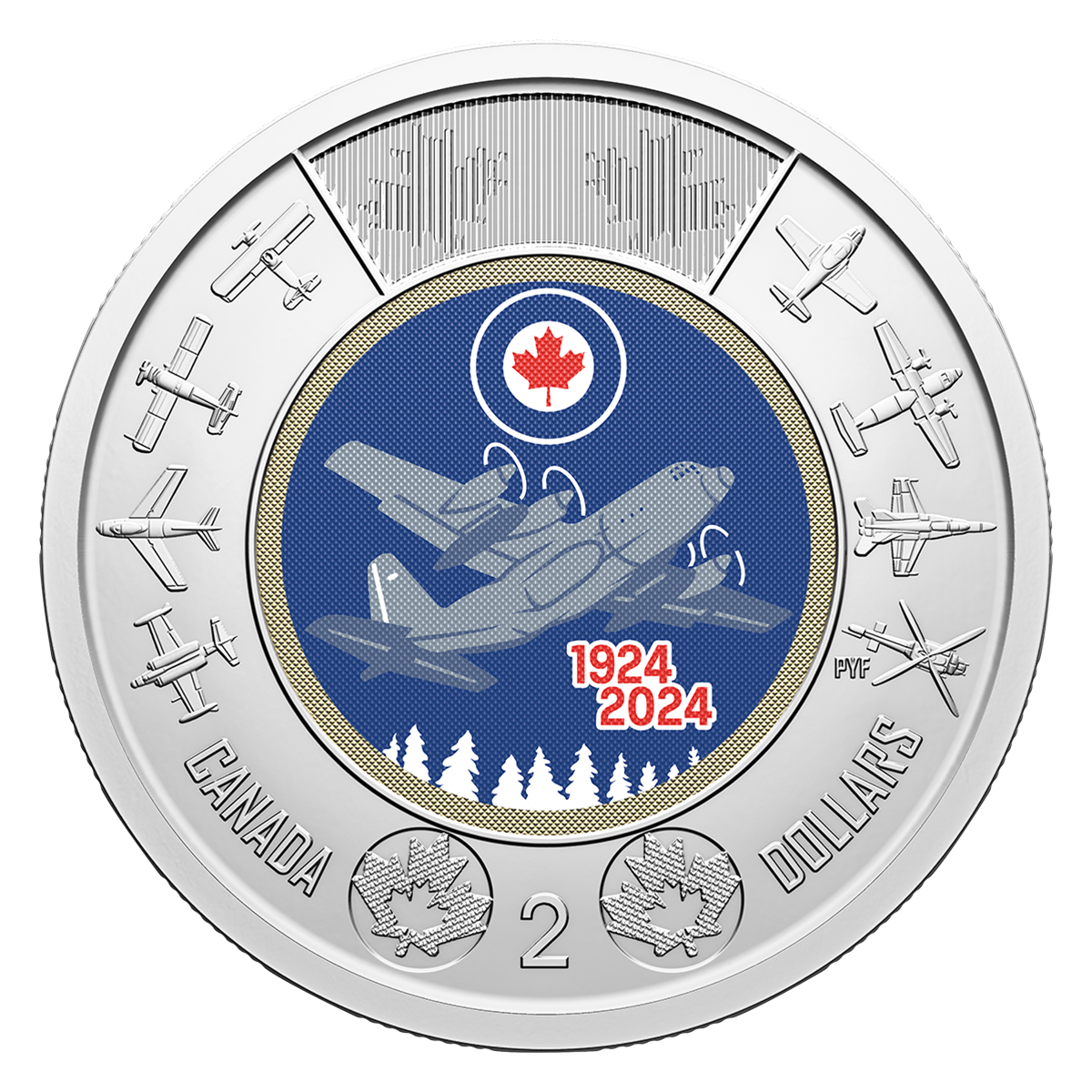 image 100ᵗʰ Anniversary of the RCAF commemorative $2 circulation coin