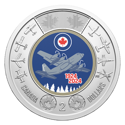 100ᵗʰ Anniversary of the RCAF commemorative $2 circulation coin