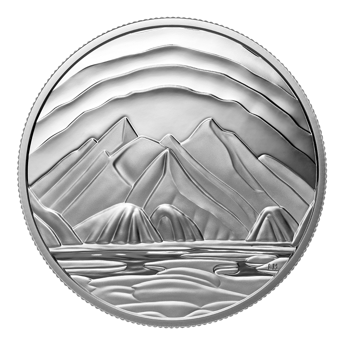 <em>Baffin Island Mountains</em> by Lawren S. Harris - 2025 Fine Silver Coin