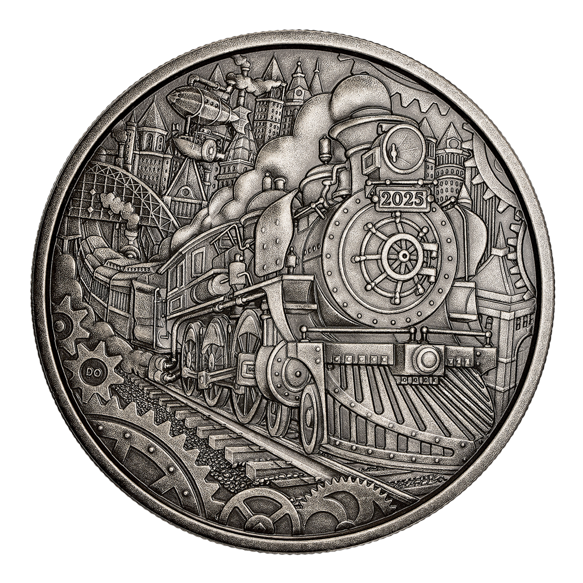 A Whimsical Tale: Steam Locomotive – 3-oz. Fine Silver Coin