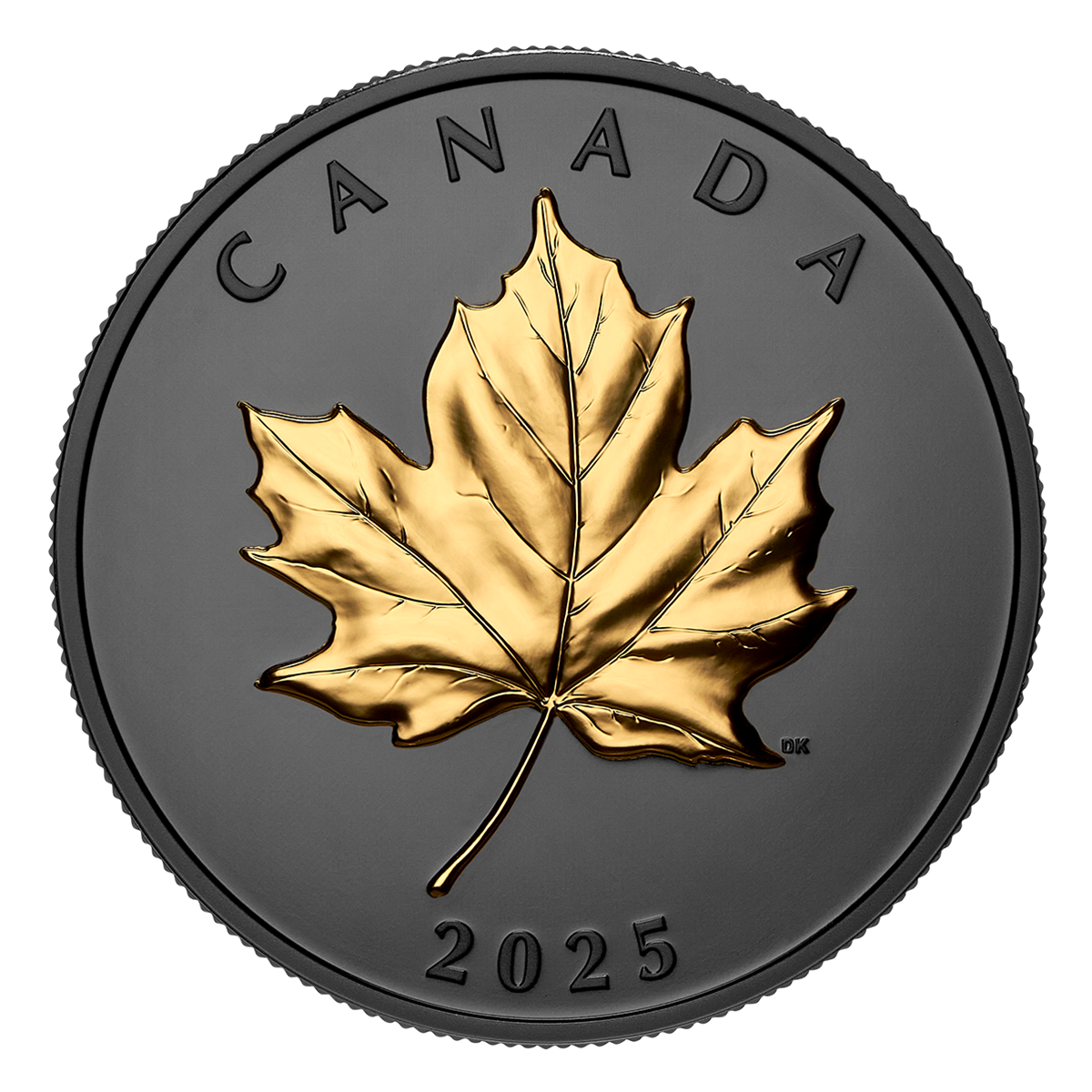 Gilded Elegant Maple – 1-oz. Fine Silver Coin