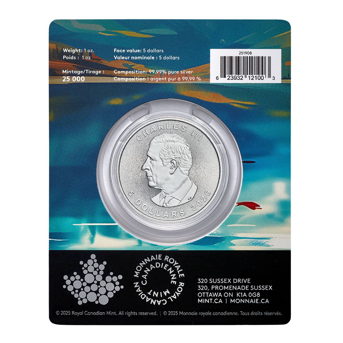 2026 Treasured Silver Maple Leaf: Celebration Privy Mark - 1-oz. 99.99% Pure Silver Coin (Premium Bullion)