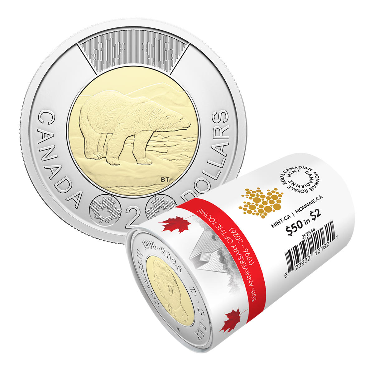 30th Anniversary of the Toonie – Collector’s Edition Non-Circulation $2 Special Wrap Roll