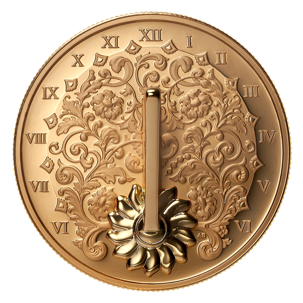 The Gilded Sundial - 1 oz. Fine Silver Coin