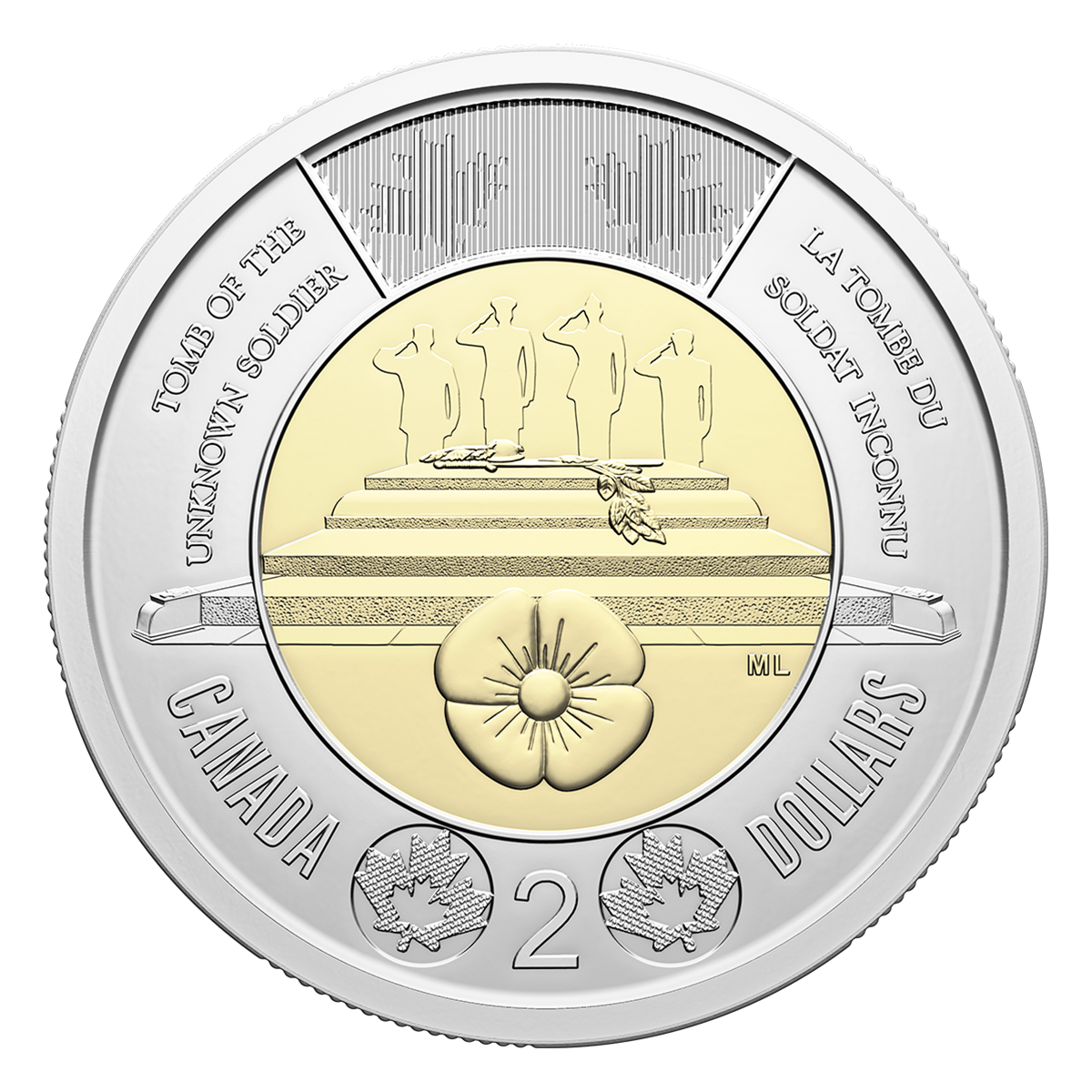 モンタージュ2（2025） 2025 $2 Honouring Canada's Unknown Soldier Non-Colourized Special