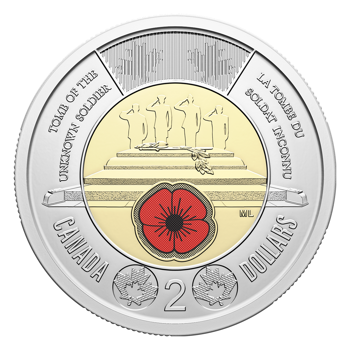  $2 Honouring Canada’s Unknown Soldier Commemorative Circulation Coin