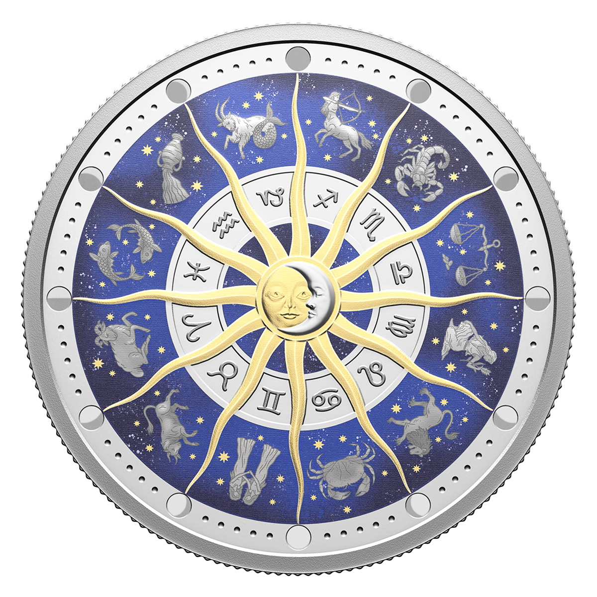 Zodiac Signs - 2 oz. Fine Silver Coin
