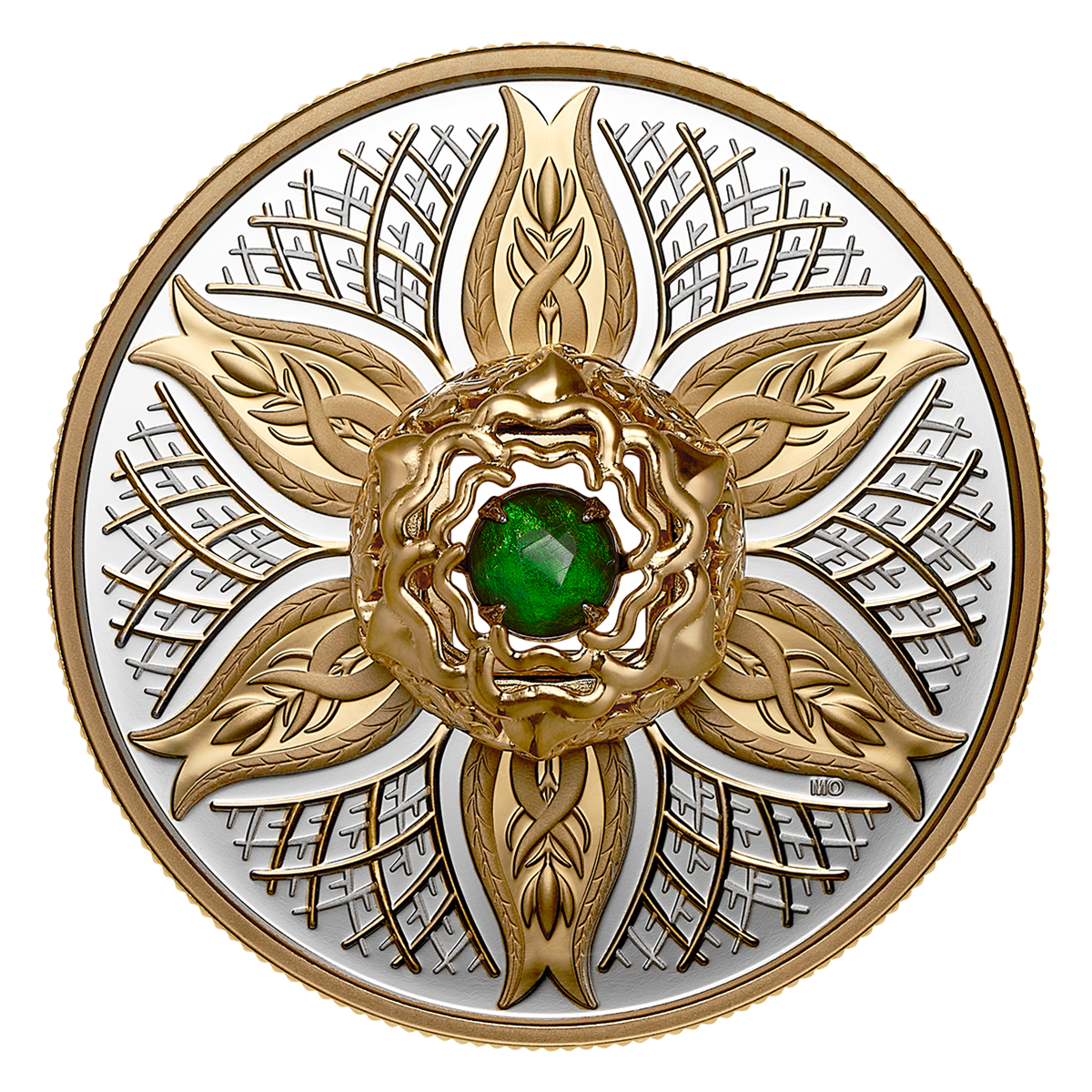 Ammolite dansante – Éléments de la nature : Terre – Pièce en argent fin