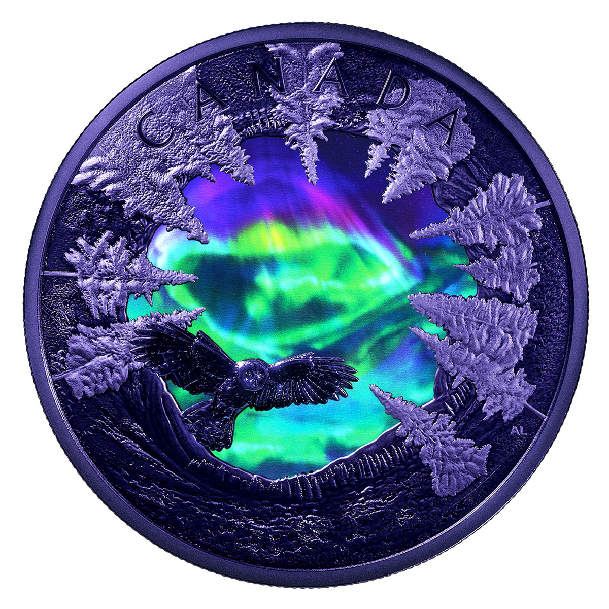 Magic of the Northern Lights – 2 oz. Fine Silver Coin