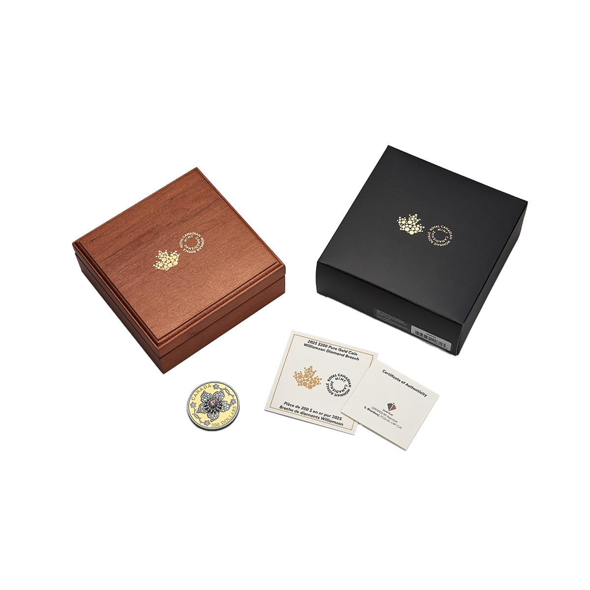 Crown Jewels Series: Williamson Diamond Brooch – Pure Gold Coin