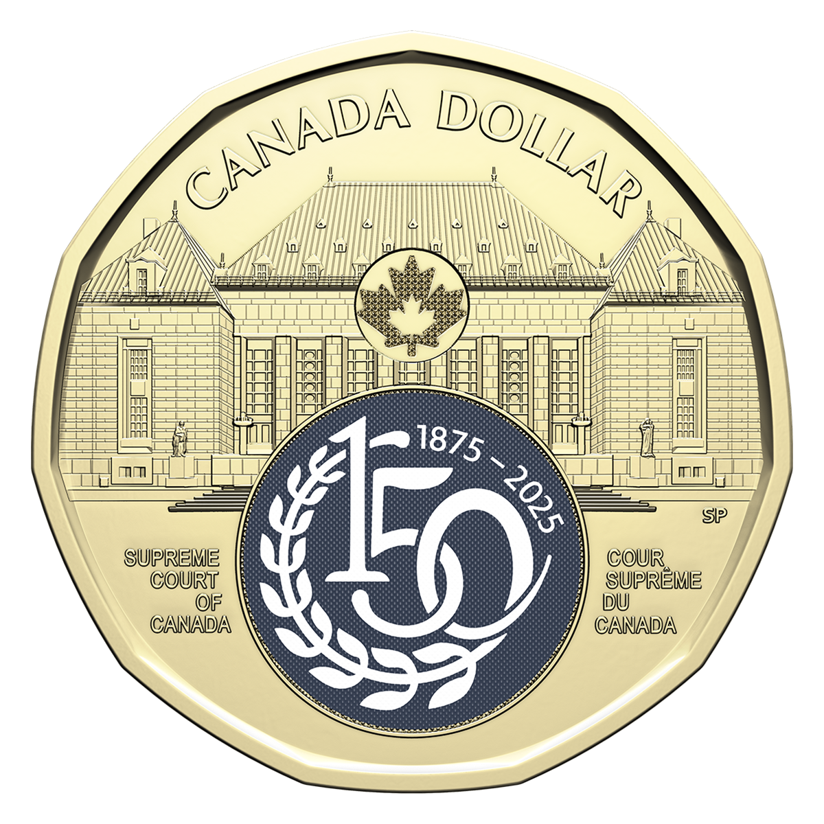$1 150th Anniversary of the Supreme Court of Canada coin