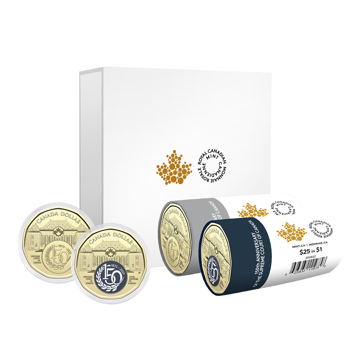 image 2025 $1 150th Anniversary of the Supreme Court of Canada Special Wrap Roll Box Set