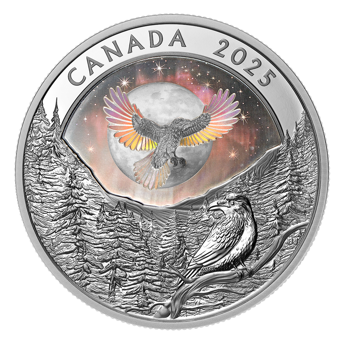 Moon Sky: Raven – 1 oz. Fine Silver Coin