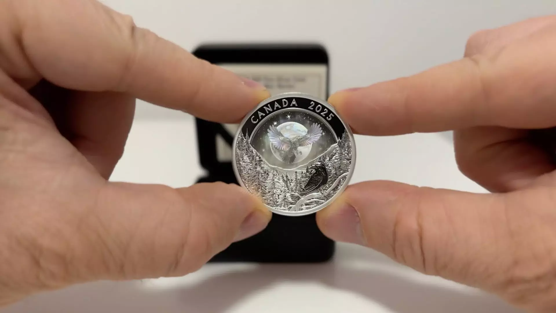Raven Runes Coin Moon Sky: Raven – 1 oz. Fine Silver Coin | The Royal Canadian Mint