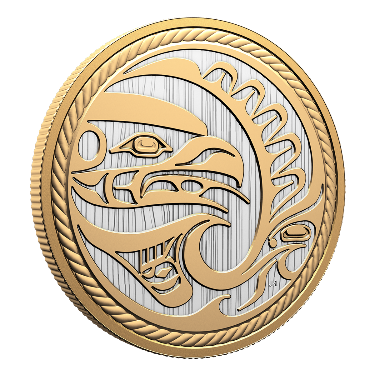  CANADIAN MINT MONNAIE 記念メダル Fine Silver Hologram Coin - Maple of Longevity - Mintage