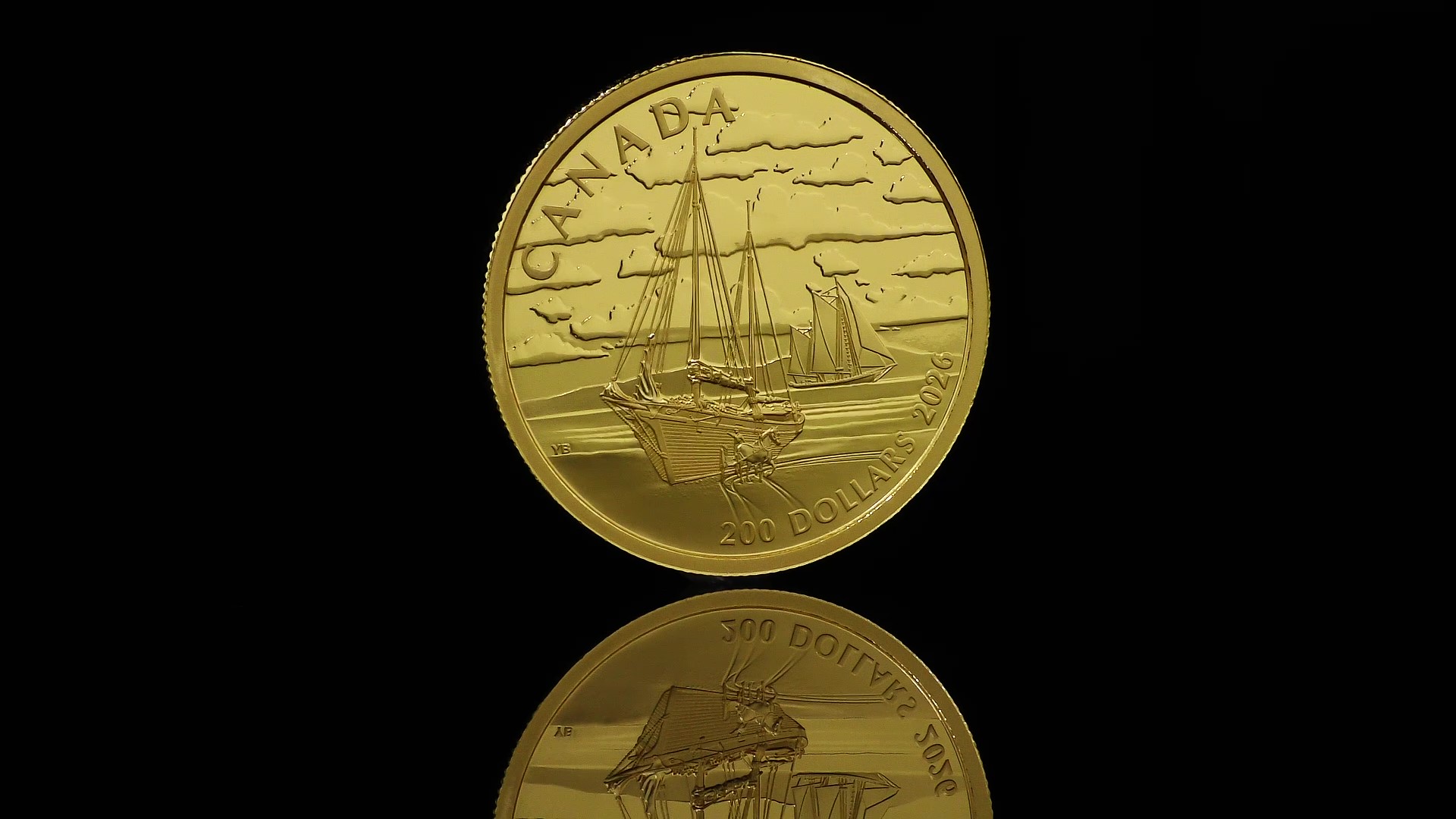 【希少品】EDEN トランプ ゴールドエッジ Tall Ships: Ketch Rig – Pure Gold Coin | The Royal Canadian Mint