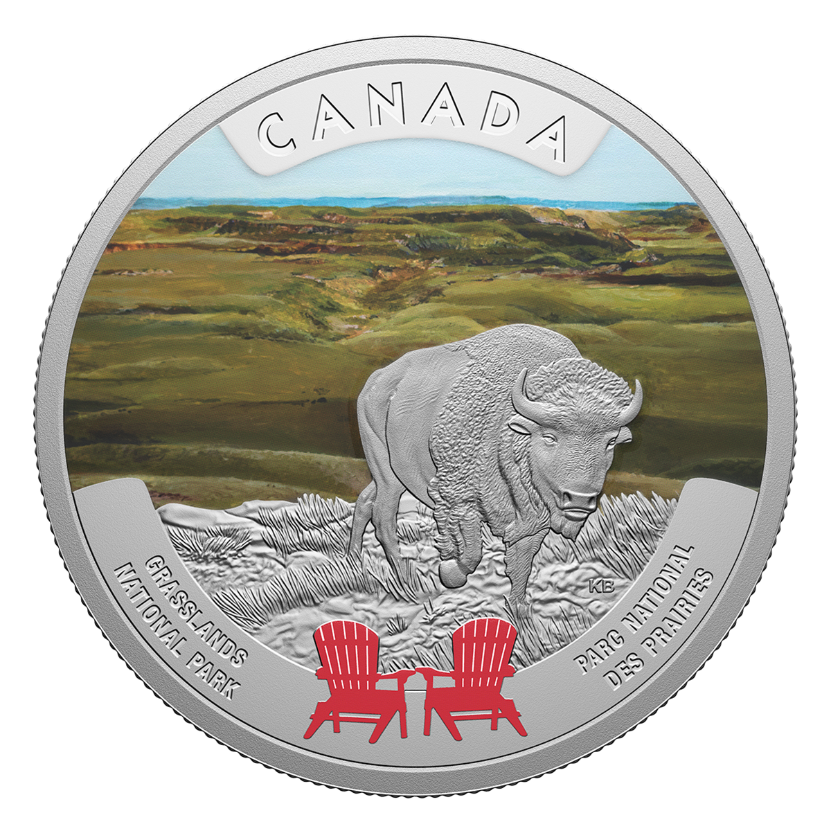 Canada’s National Parks – Grasslands National Park – 1 oz. Fine Silver Coin