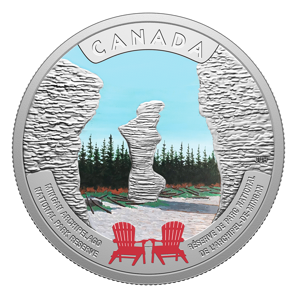 Canada’s National Parks – Mingan Archipelago National Park Reserve – 1 oz. Fine Silver Coin