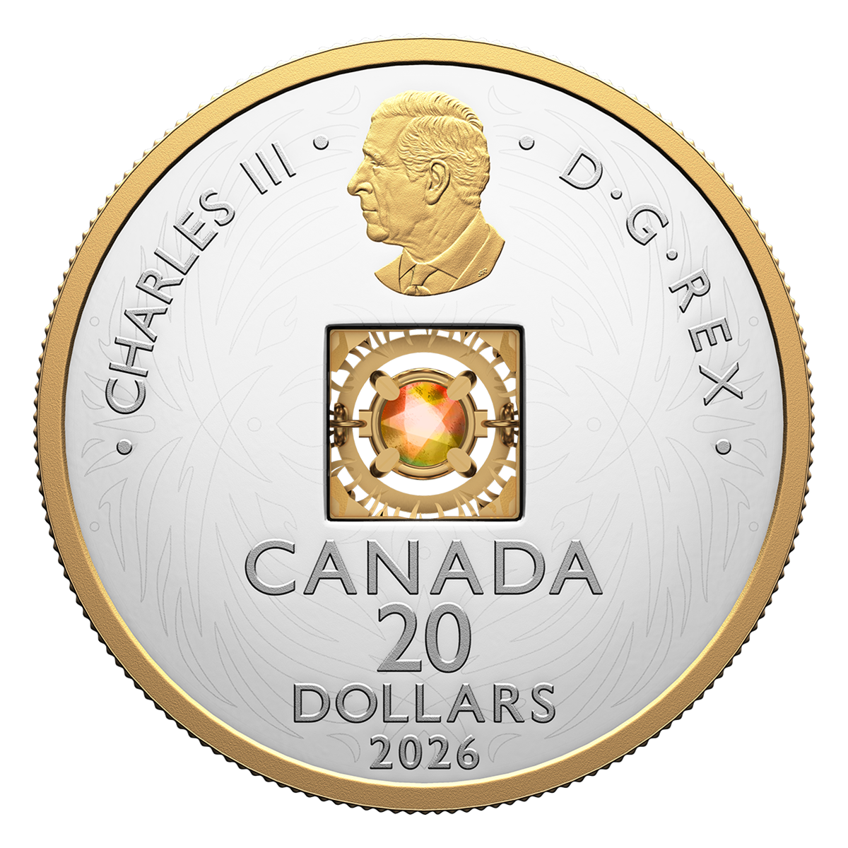 Dancing Ammolite: Elements of Nature - Fire – Fine Silver Coin