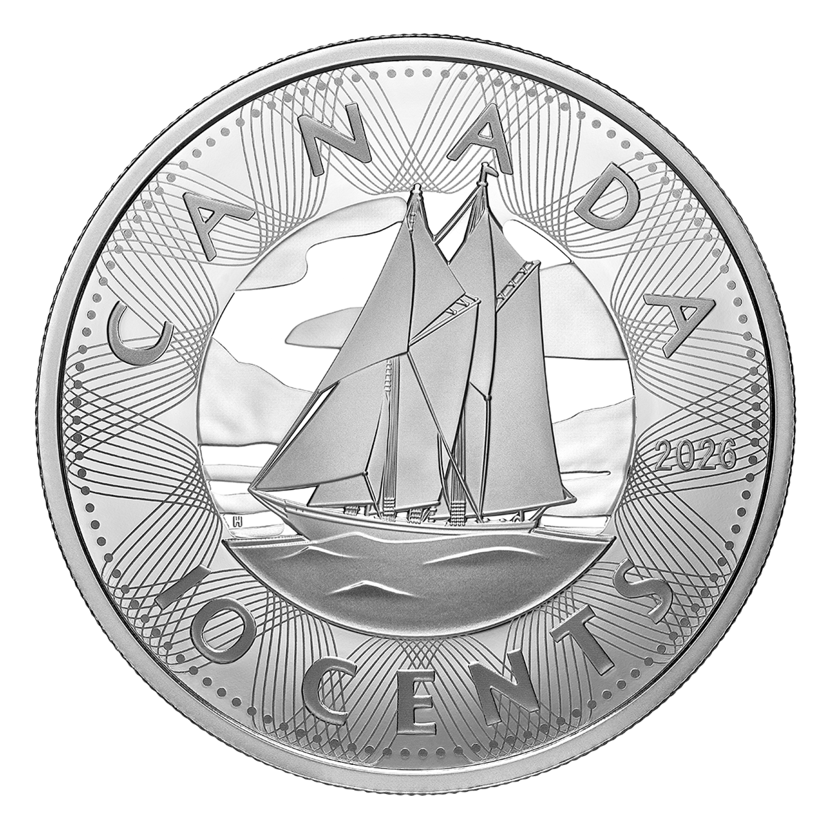 Multilayered <em>Bluenose</em> – Fine Silver Coin