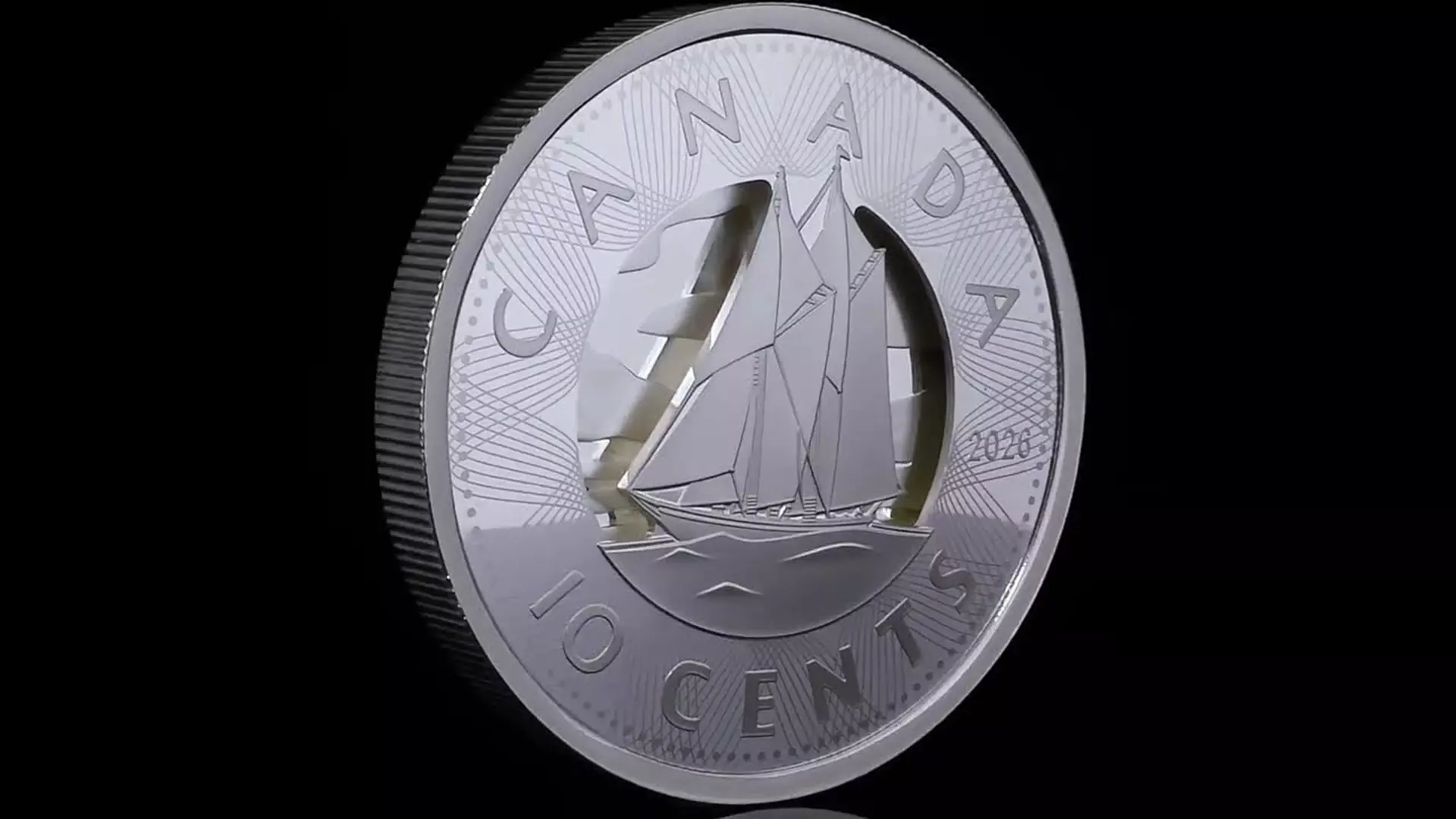 Silver Coin Blue Multilayered Bluenose – Fine Silver Coin | The Royal Canadian Mint