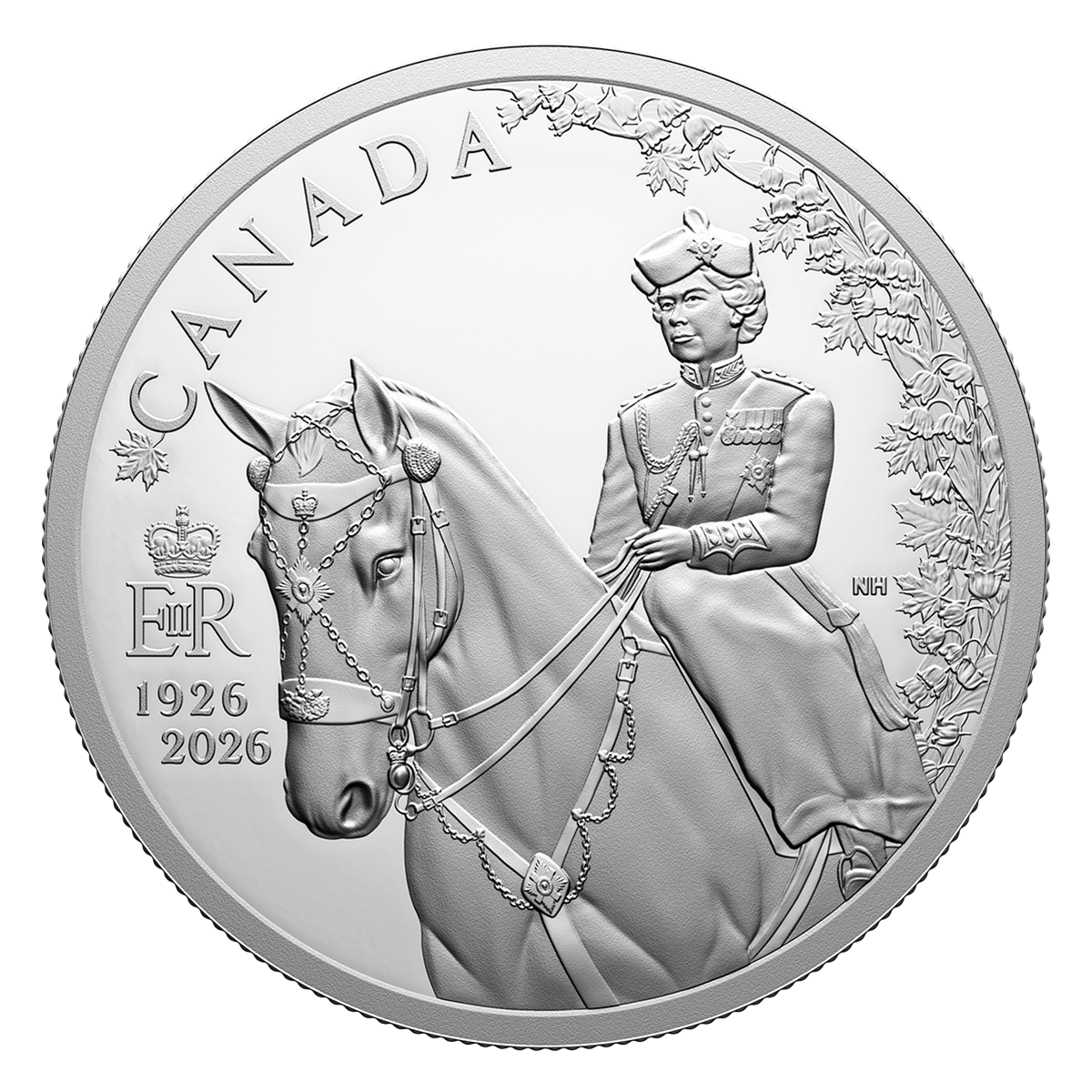 エリザベス2世 1966年 カナダ Fine – Silver 【大型】CANADA カナダ