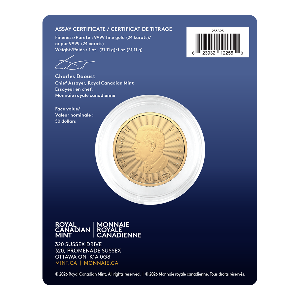 2026 The Majestic Wolf – 1 oz. 99.99% Pure Gold Coin (Premium Bullion)