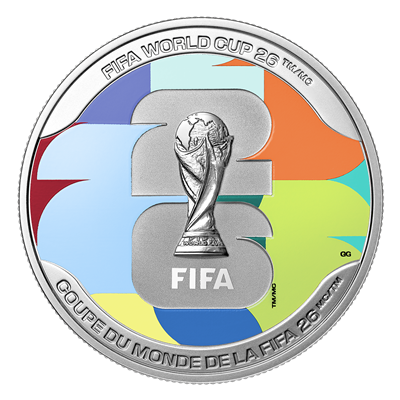 FIFA World Cup 2026ᵀᴹ : We Are 26ᵀᴹ  – 1 oz. Fine Silver Coin