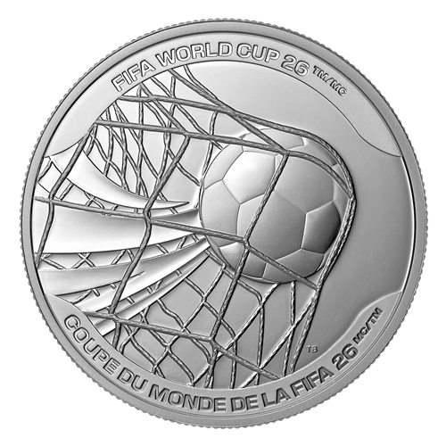 Coupe du Monde de la FIFA 2026ᵀᴹ : Le but gagnant – Pièce de 1 oz en argent fin