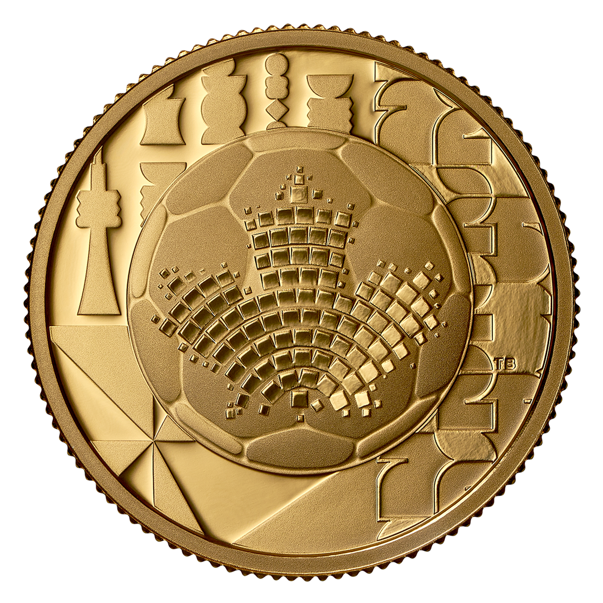 FIFA World Cup 2026ᵀᴹ: The Beautiful Game – ¼ oz. Pure Gold Coin