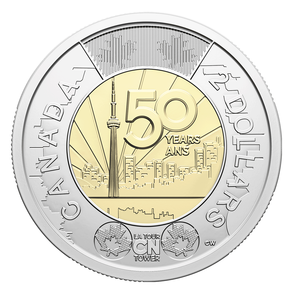 2026 $2 50th Anniversary of the CN Tower Non-colourized Special