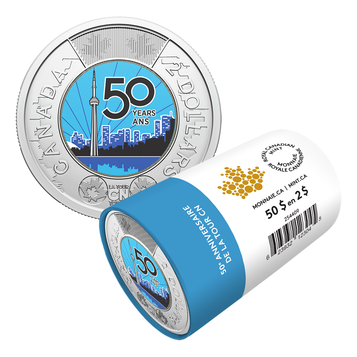 2026 $2 50th Anniversary of the CN Tower Colourized Special Wrap