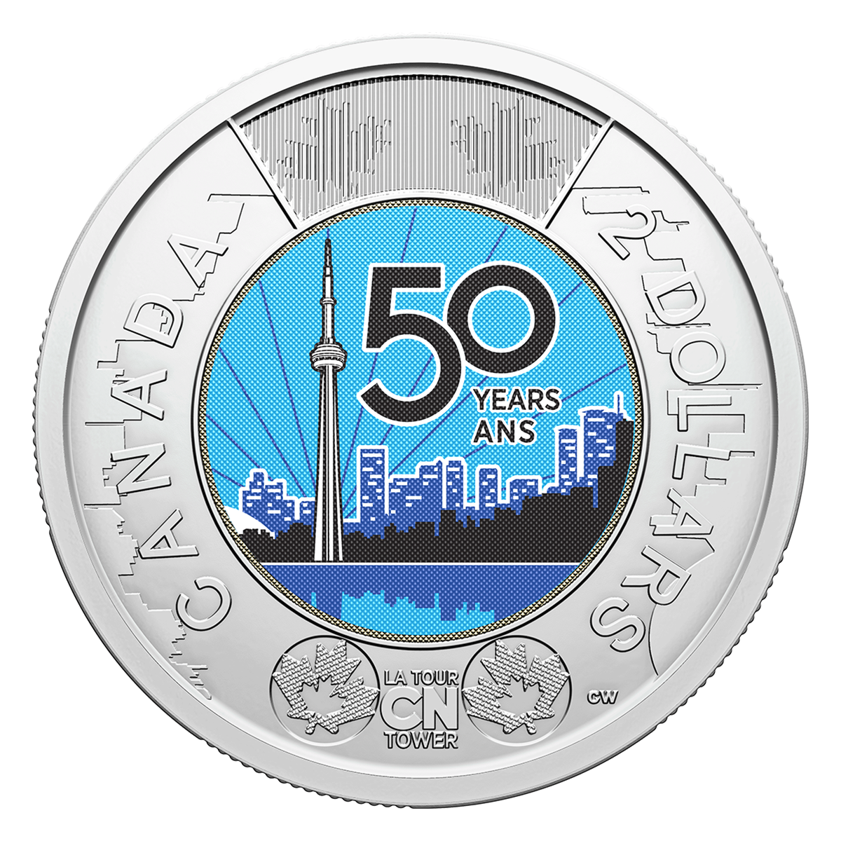 CN Tower Commemorative $2 Circulation Coin