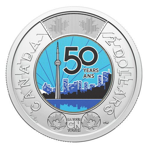 CN Tower Commemorative $2 Circulation Coin